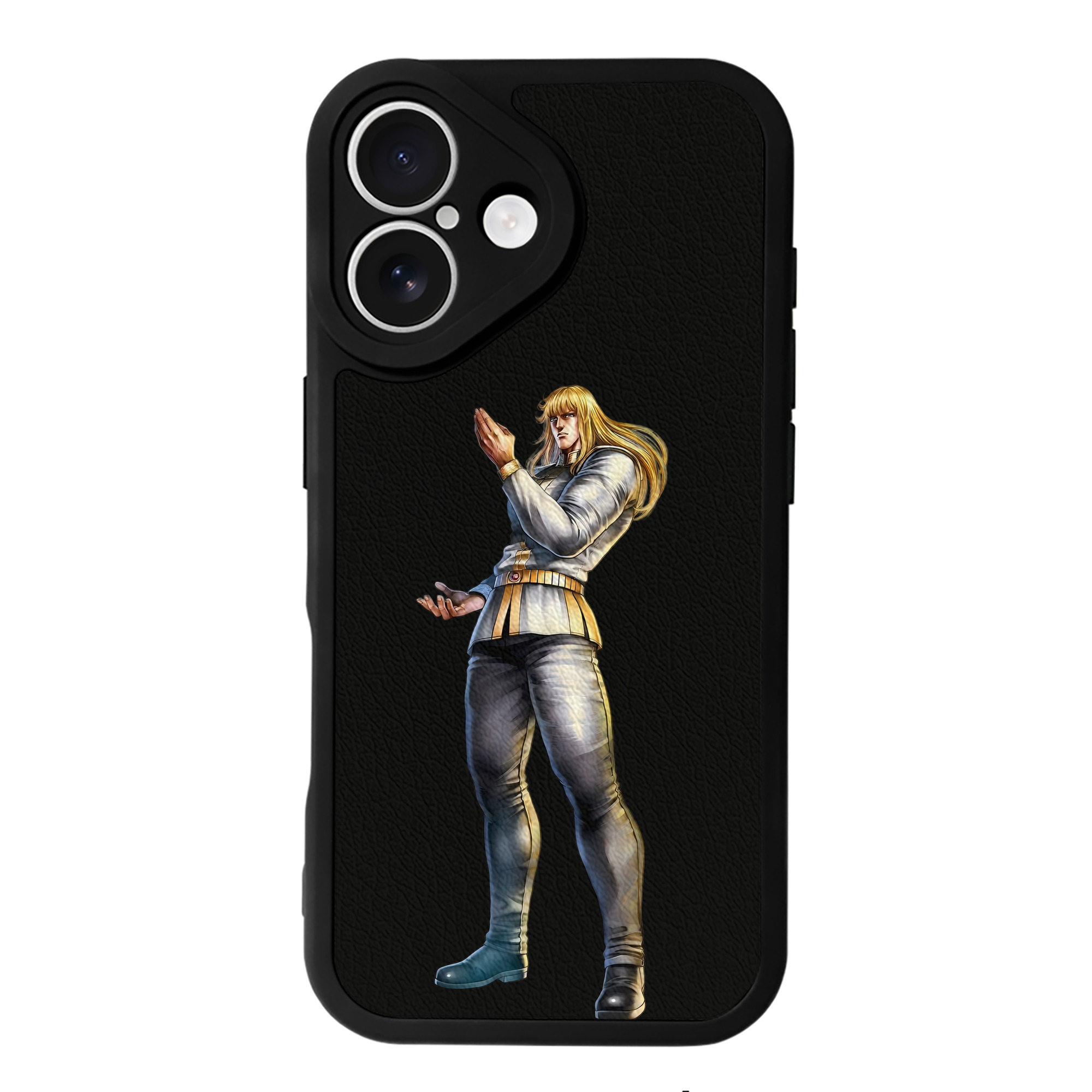 （画像用） 北斗の拳 Fist of the North Star 【iPhone 16シリーズ対応】シリコンスマホケース（レザー調） 材質：シリコン
